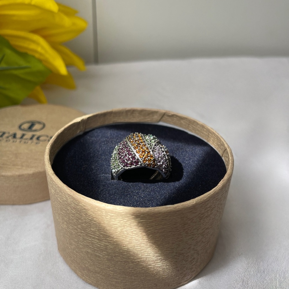 Gemstone Statement Ring - image 3